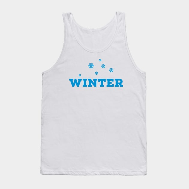 Winter Snowflakes Design Tank Top by AustralianMate